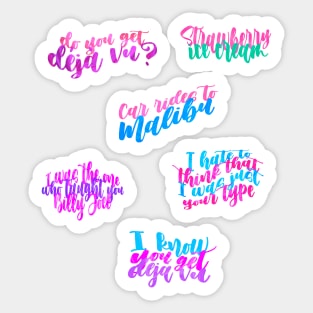 deja vu lyrics sticker pack Sticker